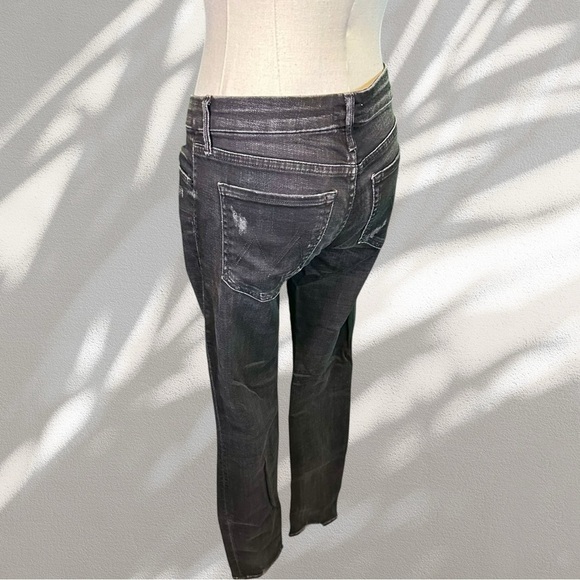 MOTHER Denim ‘The Looker’ Distressed Skinny Jeans in “Destroyed Ride” Gray Sz 26 - Picture 8 of 16